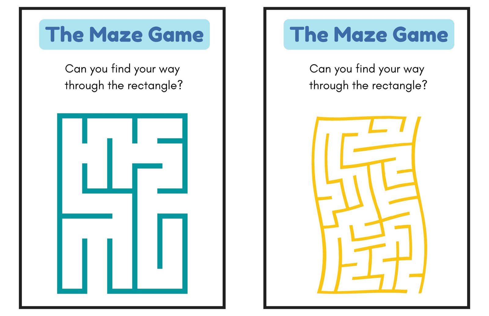 maze work sheet numbers and games