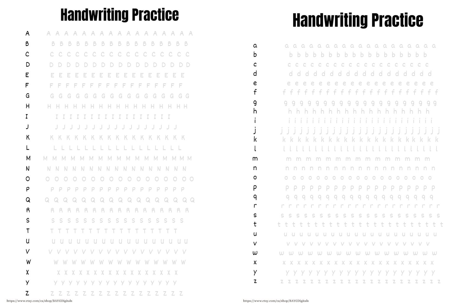 handwriting tracing