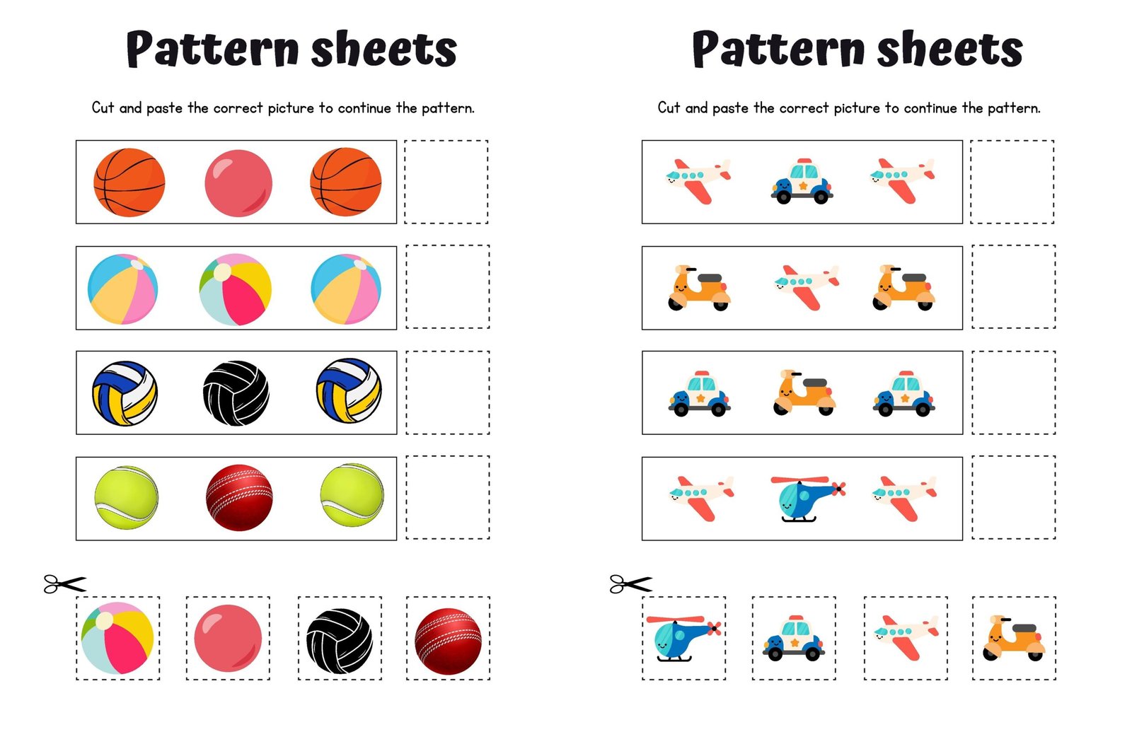 pattern sheets